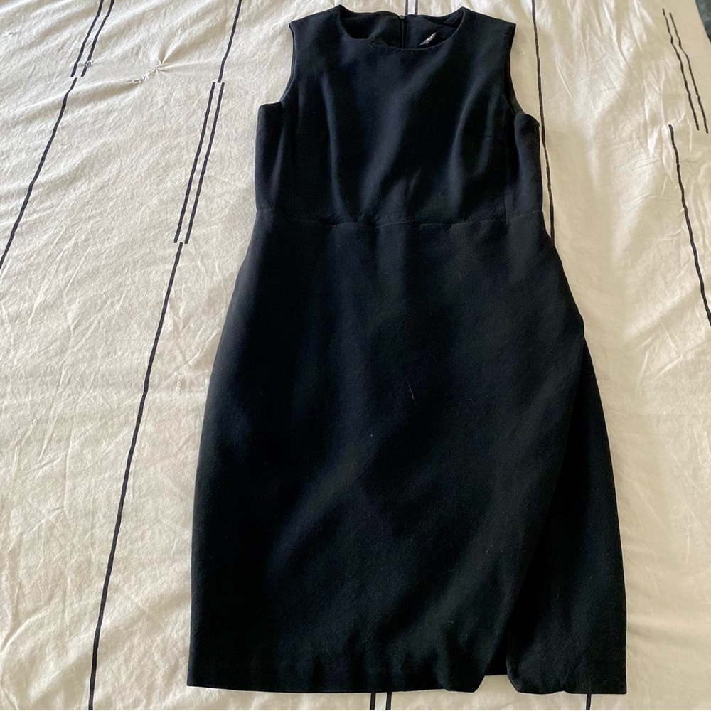 Massimo Dutti black sheath dress